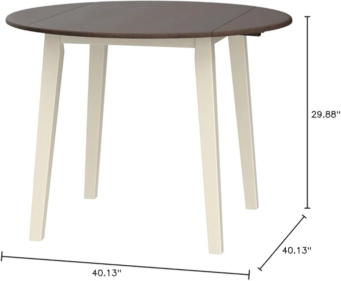 Signature Design by Ashley Woodanville Dining Room Table, Two-Tone White - Image 8
