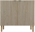 Sango Merk 2-Door Cabinet, Modern Brown Storage Cabinet by Sango