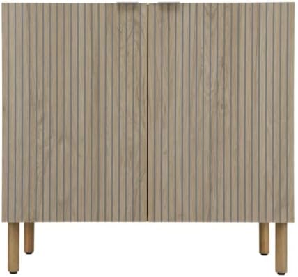 Sango Merk 2-Door Cabinet, Modern Brown Storage Cabinet by Sango