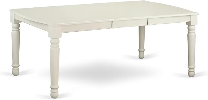 East West Furniture DOKE7-LWH-W 7 Piece Dining Set Consist of a Rectangle - Image 3