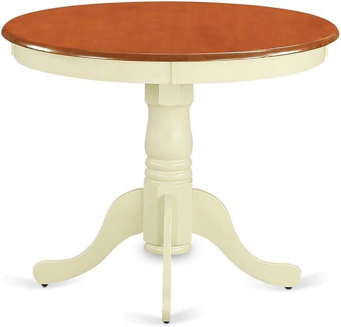 East West Furniture ANAV5-WHI-W 5 Piece Dining Room Furniture Set Includes a - Image 2