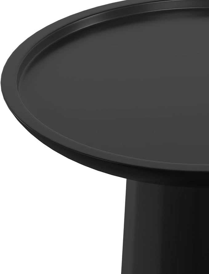 SIMPLIHOME Dayton Solid Mango Wood 13 Inch Wide Round Contemporary Wooden - Image 4