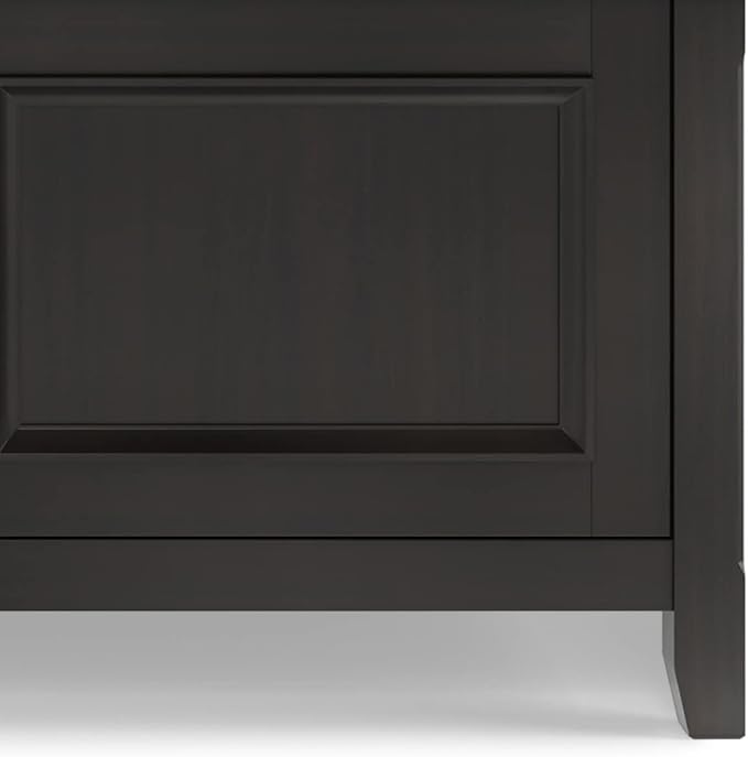 SIMPLIHOME Amherst 72-inch Wide Solid Wood Low TV Stand in Hickory Brown - Image 10