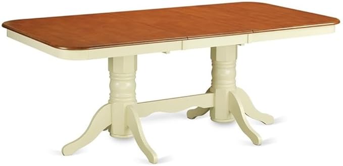 East West Furniture NADO5-WHI-W 5 Piece Kitchen Table Set - Image 3