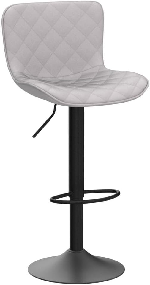 YOUNUOKE Bar Stools Set of 2 Faux Leather Barstools - Image 4