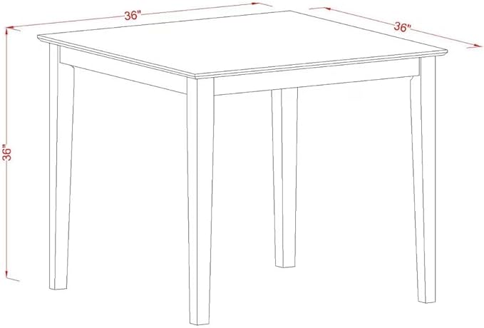 East West Furniture YAVN5-WHI-C 5 Piece Kitchen Counter Set Includes a - Image 5
