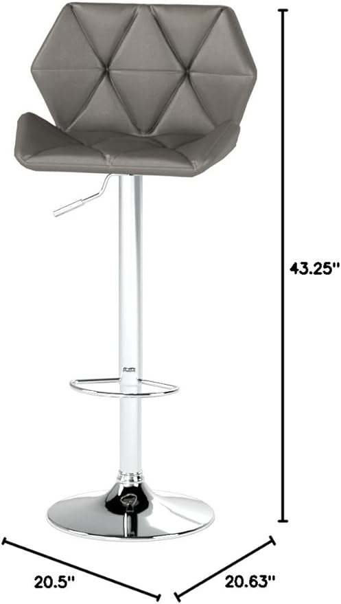 Roundhill Furniture Glasgow Contemporary Tufted Adjustable Height Hydraulic - Image 2
