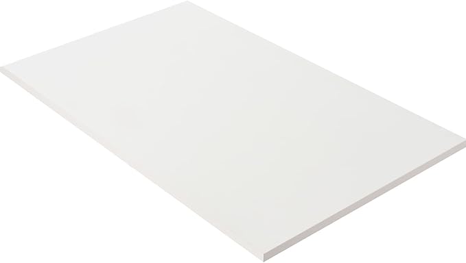 Kaboon 36x20 inch White Table Top Universal, Solid One-Piece Desktop, by Kaboon