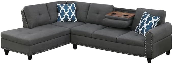 Ball & Cast 98" L Shaped Modular Sectional Couch - Image 8