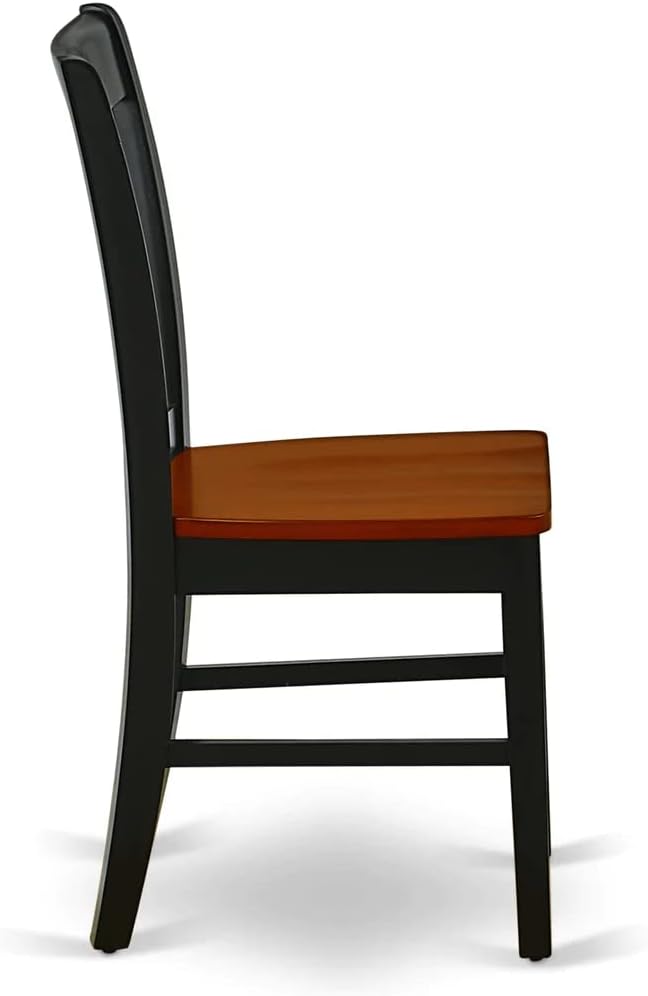 East West Furniture MZNO3-BCH-W 3 Piece Dining Table Set - Image 11