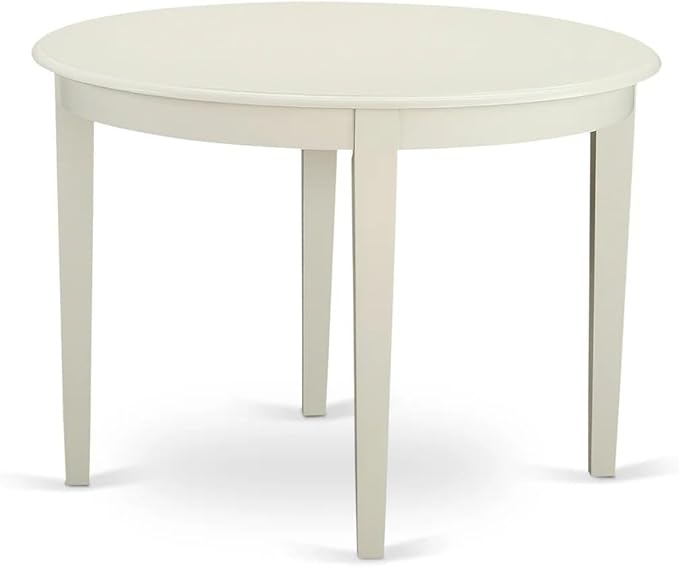 East West Furniture BOVA3-LWH-W 3 Piece Modern Dining Table Set Contains a - Image 3