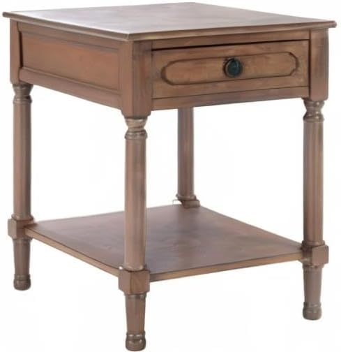 SAFAVIEH Home Collection Allura Brown 1-Drawer Bottom Shelf Accent Table - Image 6