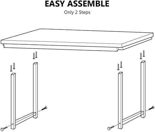 Tribesigns Computer Desk, 55 inch Large Office Desk Computer Table Study - Image 7