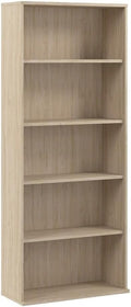 Bush Business Furniture Hustle Tall 5 Shelf Bookcase in Natural Elm, Large by BushBusinessFurniture
