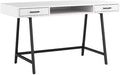 Bush Furniture Steele 54W Writing Desk in Pure White Oak | Computer Table by BushHome