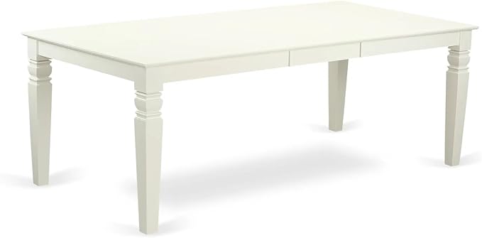East West Furniture LGAS7-LWH-43 7 Piece Dining Set Contain A Mid Century Table - Image 3