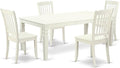 East West Furniture LGDA5-LWH-W 5 Piece Kitchen Table Set by EastWestFurniture