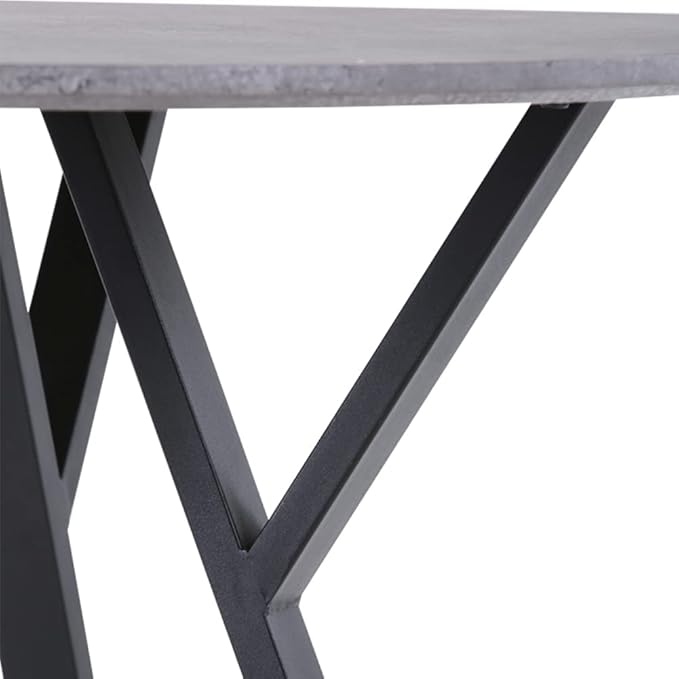 Round Dining Table with Metal Legs, 35.5 in Modern Kitchen Table Dining Room - Image 6