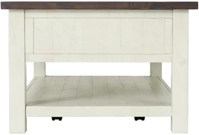 Martin Svensson Home Solid Wood Coffee Table, Cream White - Image 7