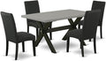 East West Furniture X696DR124-5 5 Piece Dining Table Set by EastWestFurniture