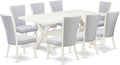 East West Furniture X027VE005-9 9 Piece Dining Room Table Set Includes a by EastWestFurniture