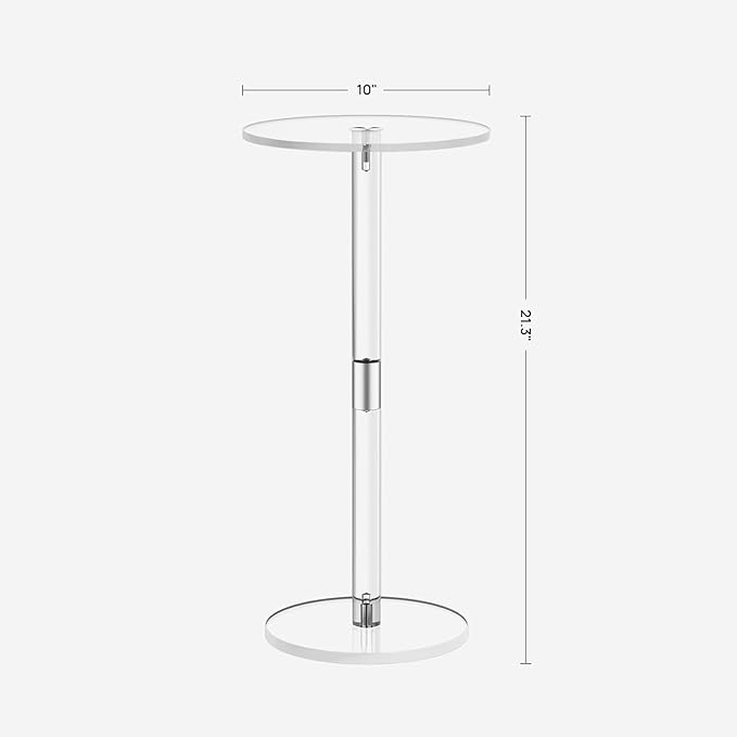 Acrylic Side Table, Acrylic Small Table, Minimalist Side Table - Image 2