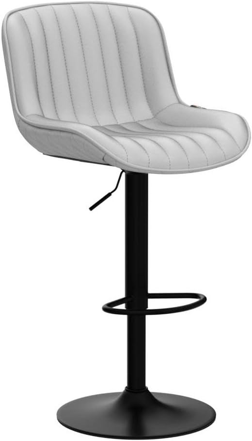 YOUNUOKE Counter Height Bar Stools Set of 2 Upholstered Kitchen Island - Image 5