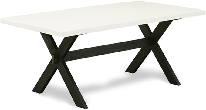 East West Furniture X627DR124-6 6 Piece Dining Table Set Contains a Rectangle - Image 3