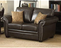 AC Pacific Louis Collection Traditional Upholstered Leather Living Room Piece by ACPacific