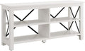 Henn&Hart Rectangular TV Stand for TV's up to 55" in White, TV Stands for the by HennHart