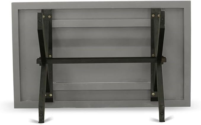 East West Furniture XT696 X-Style Mid-Century Modern Dining Table - Image 5