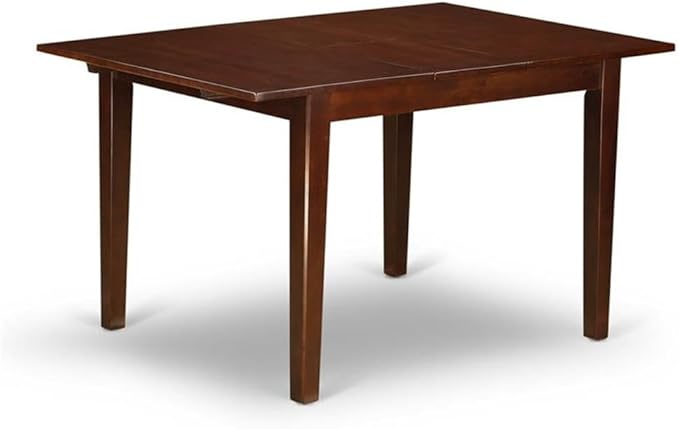 East West Furniture NOML5C-MAH-LC 5 Piece Dining Table Set Includes a Rectangle - Image 3