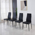Modern Minimalist Dining Chair Fireproof Leather Sprayed Metal Pipe Diamond by JT