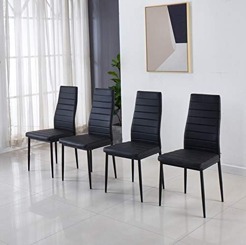 Modern Minimalist Dining Chair Fireproof Leather Sprayed Metal Pipe Diamond by JT