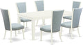 East West Furniture LGVE7-LWH-15 7 Piece Kitchen Table & Chairs Set Consist of by EastWestFurniture