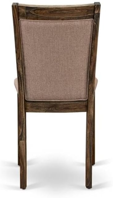 East West Furniture X797MZ716-6 6 Piece Dining Table Set Contains a Rectangle - Image 3