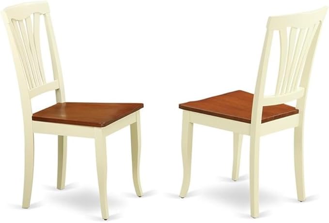 East West Furniture HLAV5-BMK-W 5 Piece Kitchen Table Set - Image 4