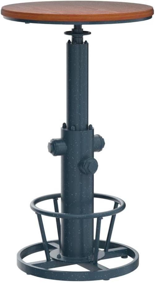 Topower Industrial Bar Table 38.58-48.43" Adjustable Pub Table Kitchen Dining - Image 4