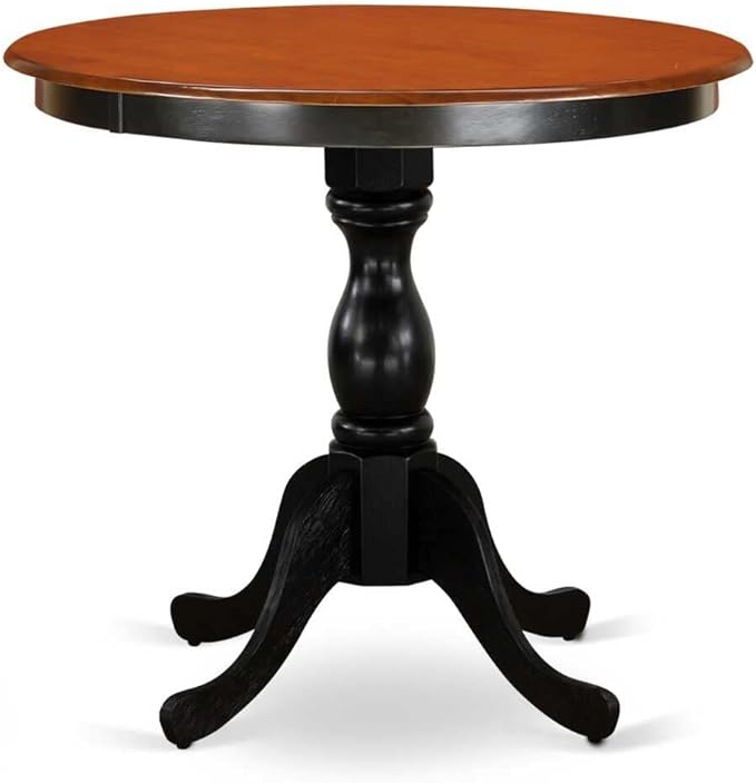 East West Furniture ESBR3-BCH-17 3 Piece Dining Table Set Contains a Round by EastWestFurniture