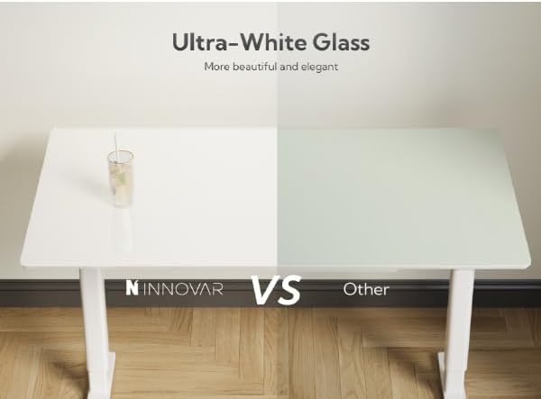 INNOVAR Glass Standing Desk - Image 4