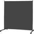 MAYOLIAH Large Single Panel Room Divider on Wheels, 71”W x 75”H Rolling Privacy by MayoliahHome