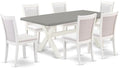East West Furniture X097MZ001-7 7 Piece Modern Dining Table Set Consist of a by EastWestFurniture