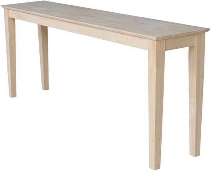 Solid Wood Extended Length Shaker Console Table by InternationalConcepts