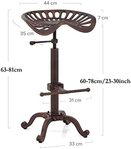 Industrial Bar Stools-Swivel Tractor Seat-Bar Height Adjustable - Image 3