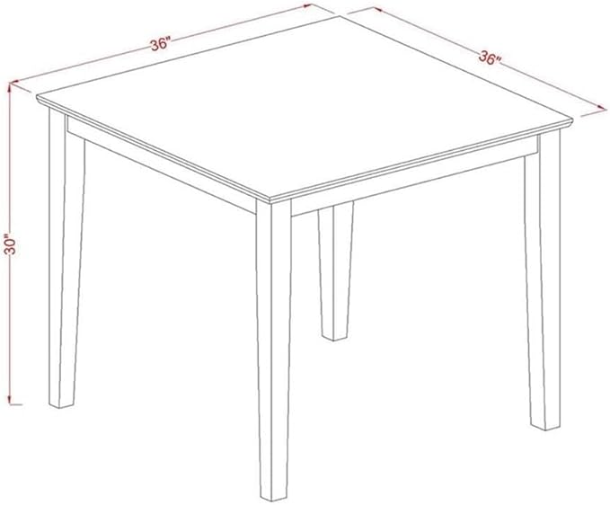 East West Furniture OXSI3-AWA-04 3 Piece Dining Set Includes a Square Dining - Image 8
