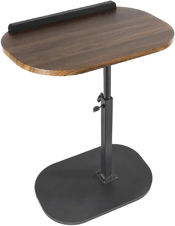Comeon C-Shaped Tv Tray Pedestal Side Table, End Table Adjustable Height in by Comeon
