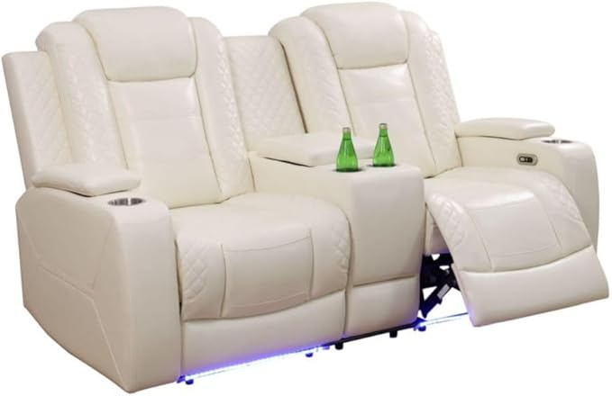 Electric Power Recliner Loveseat Set Living Room Furniture, Comfy Home Theater by Unknown