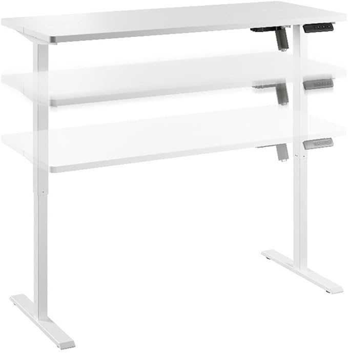 Bush Furniture Energize 55W x 24D Electric Height Adjustable Standing Desk in by BushHome
