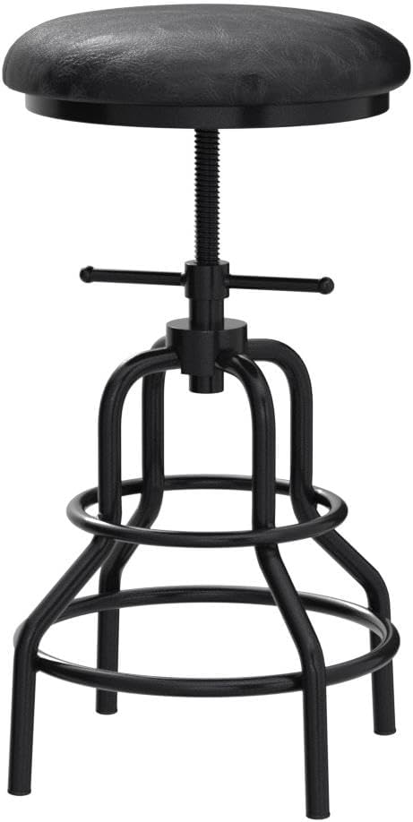 Diwhy Industrial Vintage Counter Stool, Kitchen Counter Height Adjustable - Image 5