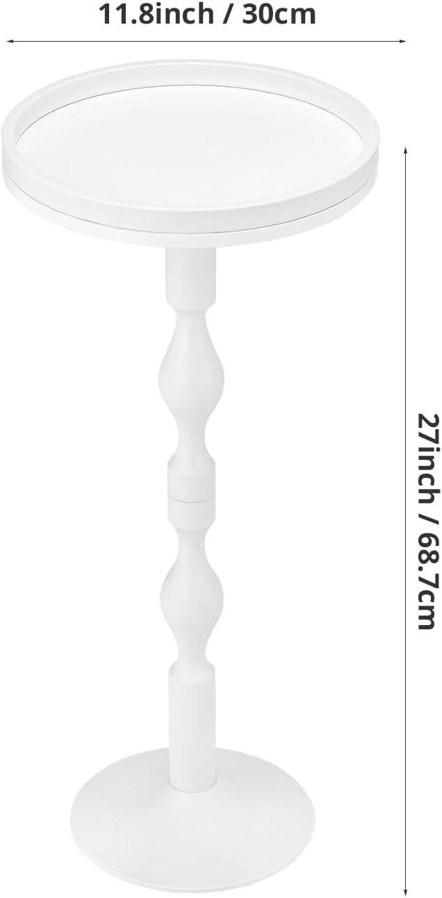 Small Round Drink Table, Pedestal Tables, Small Round Side Table - Image 3